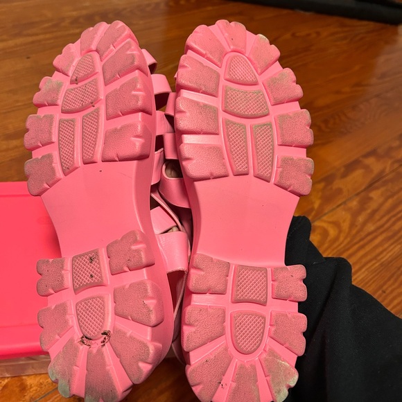 Pink Fisherman Caged Style Platform Sandals - Picture 3 of 3